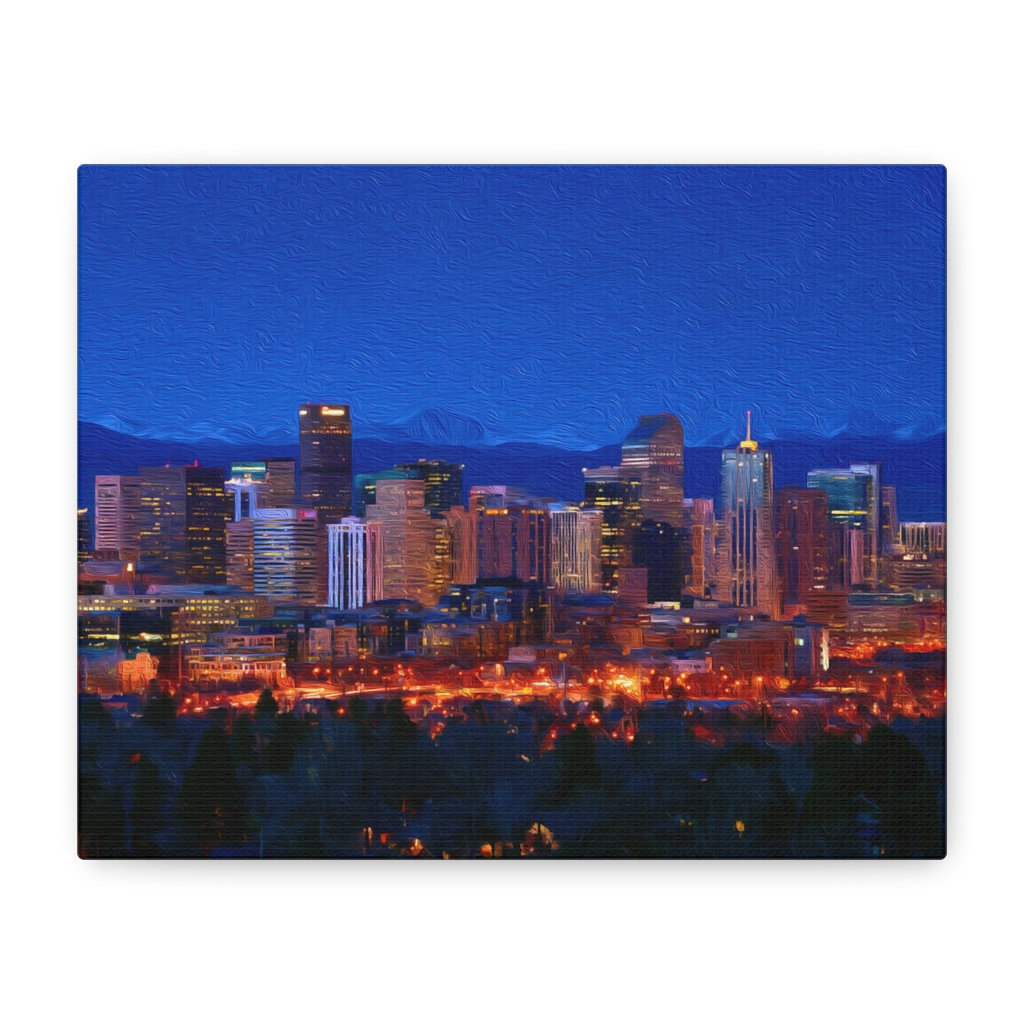 Denver, Colorado | Watercolor Canvas Print | The Painted Passport®