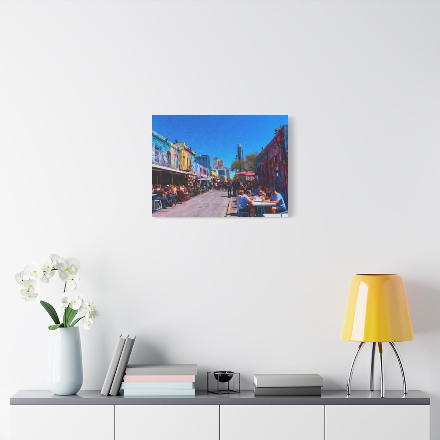 Austin, Texas | Watercolor Canvas Print | The Painted Passport®