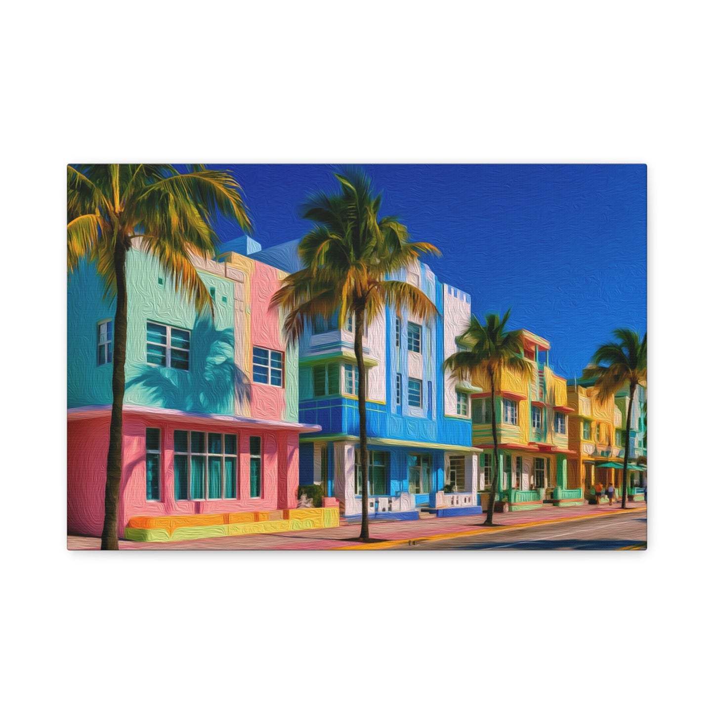 Miami, Florida | Watercolor Canvas Print | The Painted Passport®