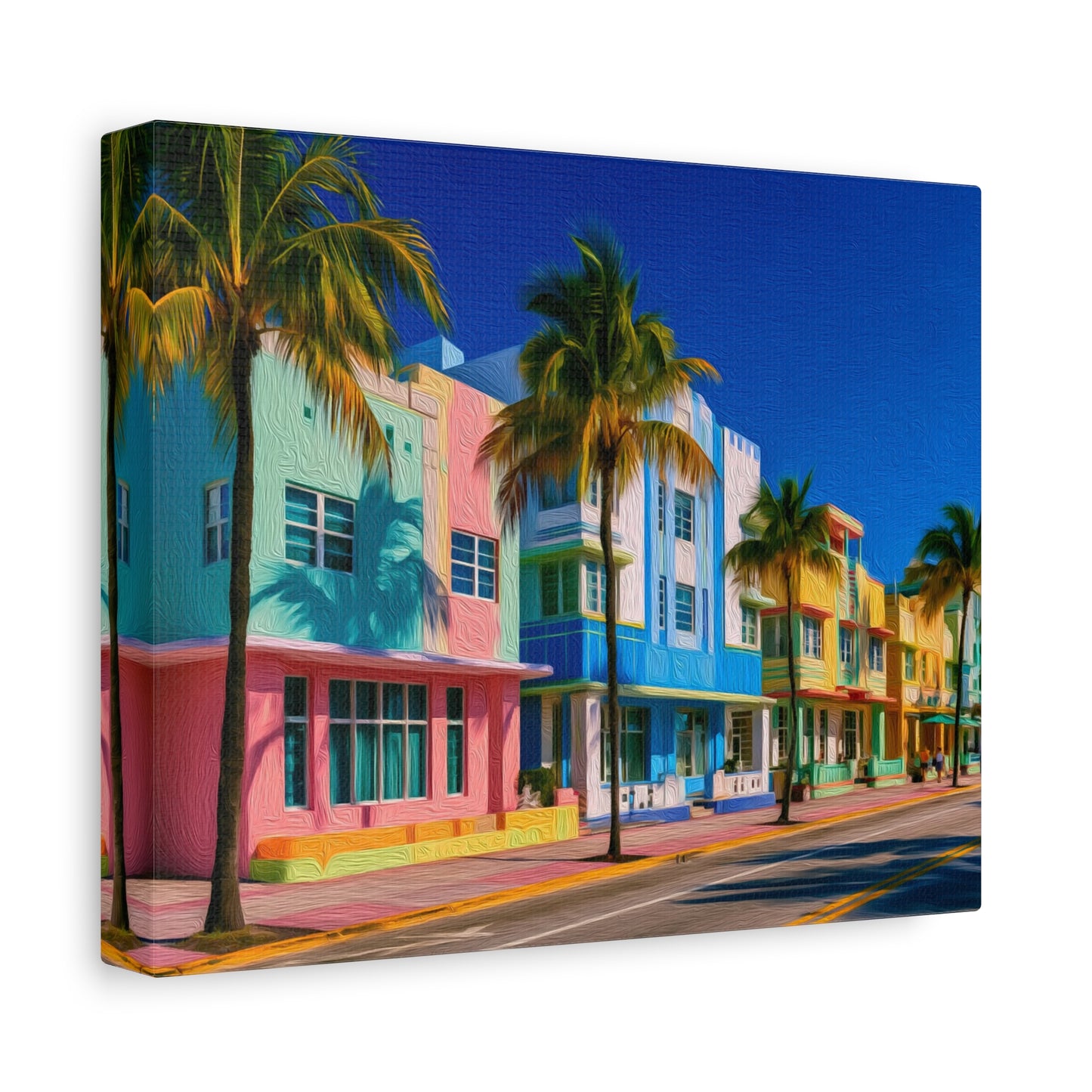 Miami, Florida | Watercolor Canvas Print | The Painted Passport®