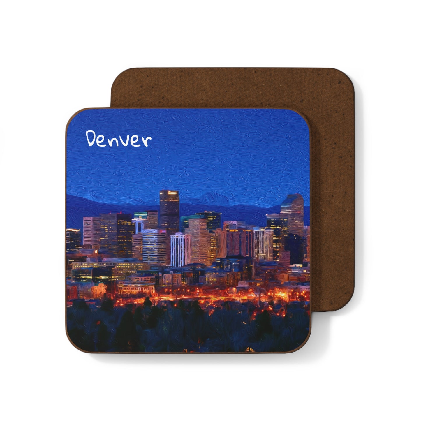 Denver, Colorado | Watercolor Coaster | The Painted Passport®