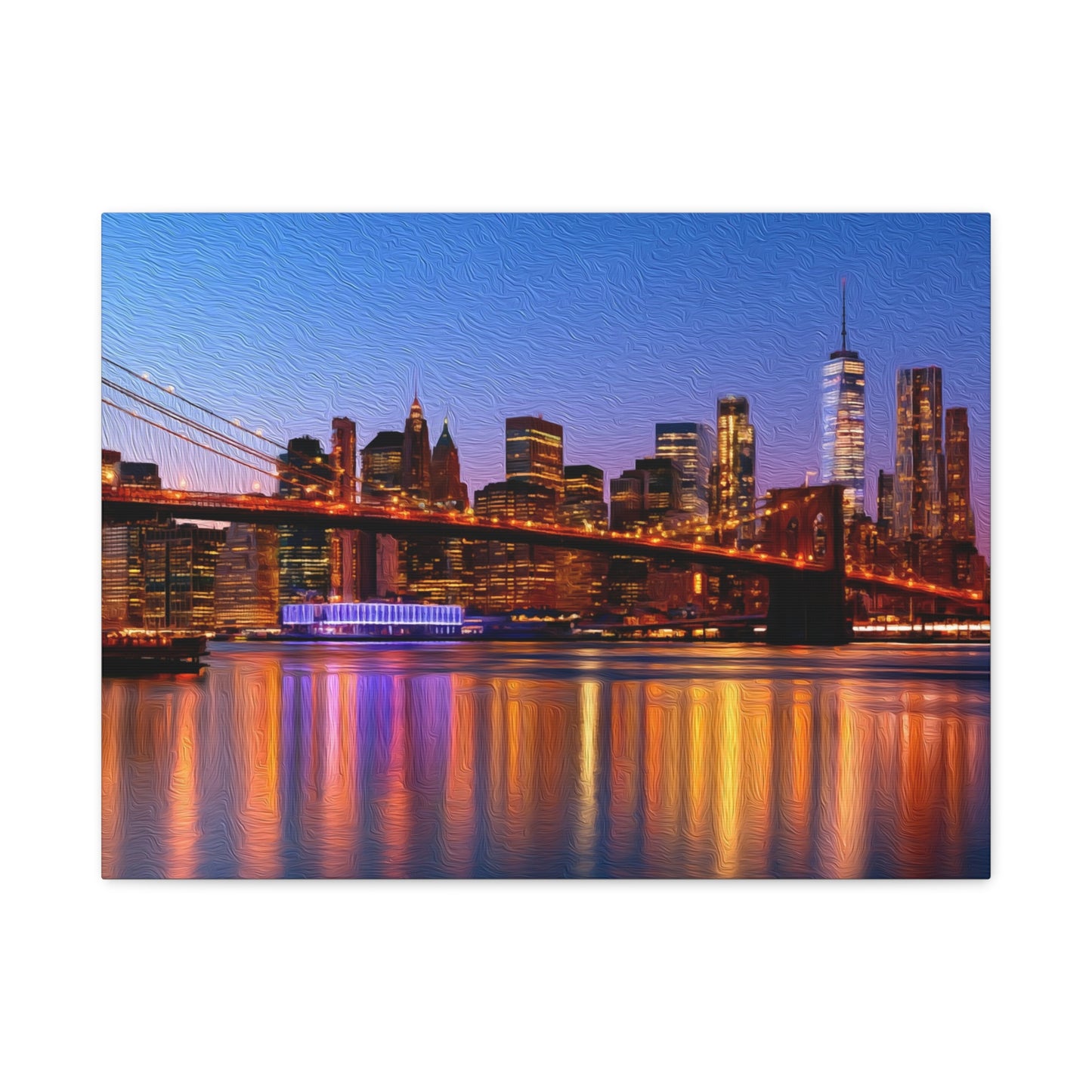 New York City, New York | Watercolor Canvas Print | The Painted Passport®