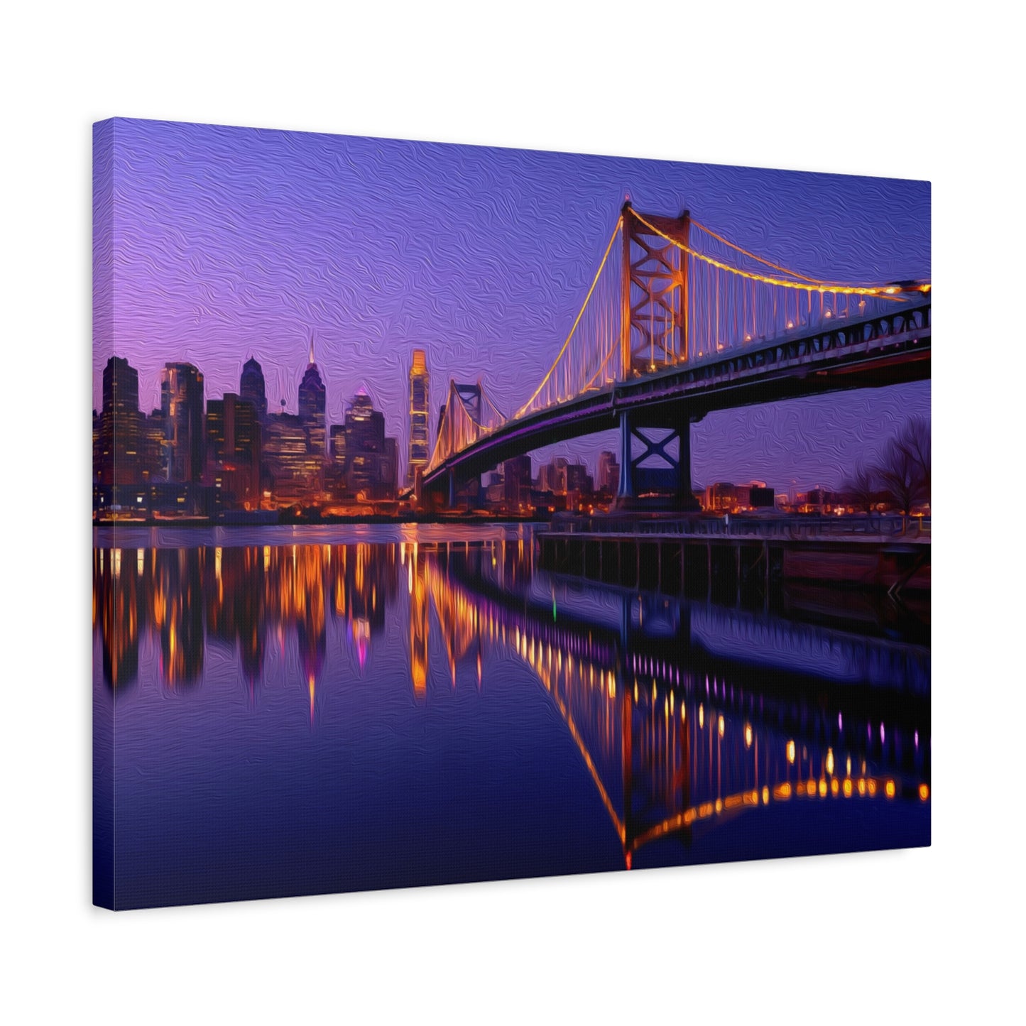 Philadelphia, Pennsylvania | Watercolor Canvas Print | The Painted Passport®