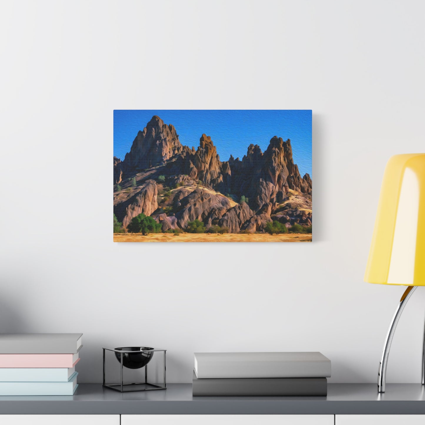 Pinnacles National Park, California | Watercolor Canvas Print | The Painted Passport®