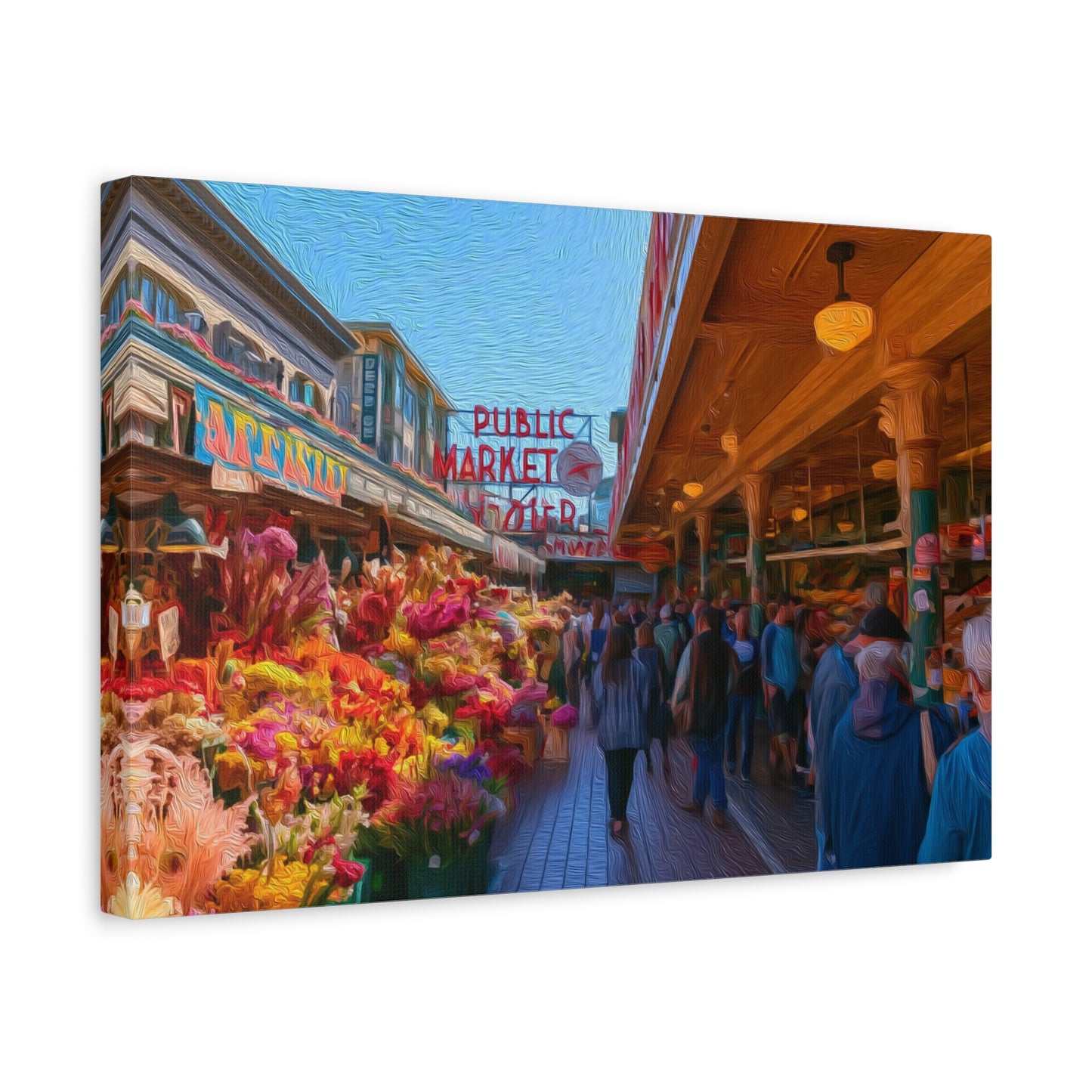 Seattle, Washington | Watercolor Canvas Print | The Painted Passport®