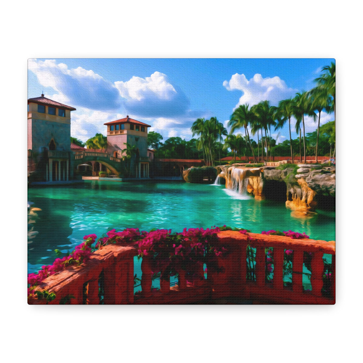 Miami, Florida | Watercolor Canvas Print | The Painted Passport®