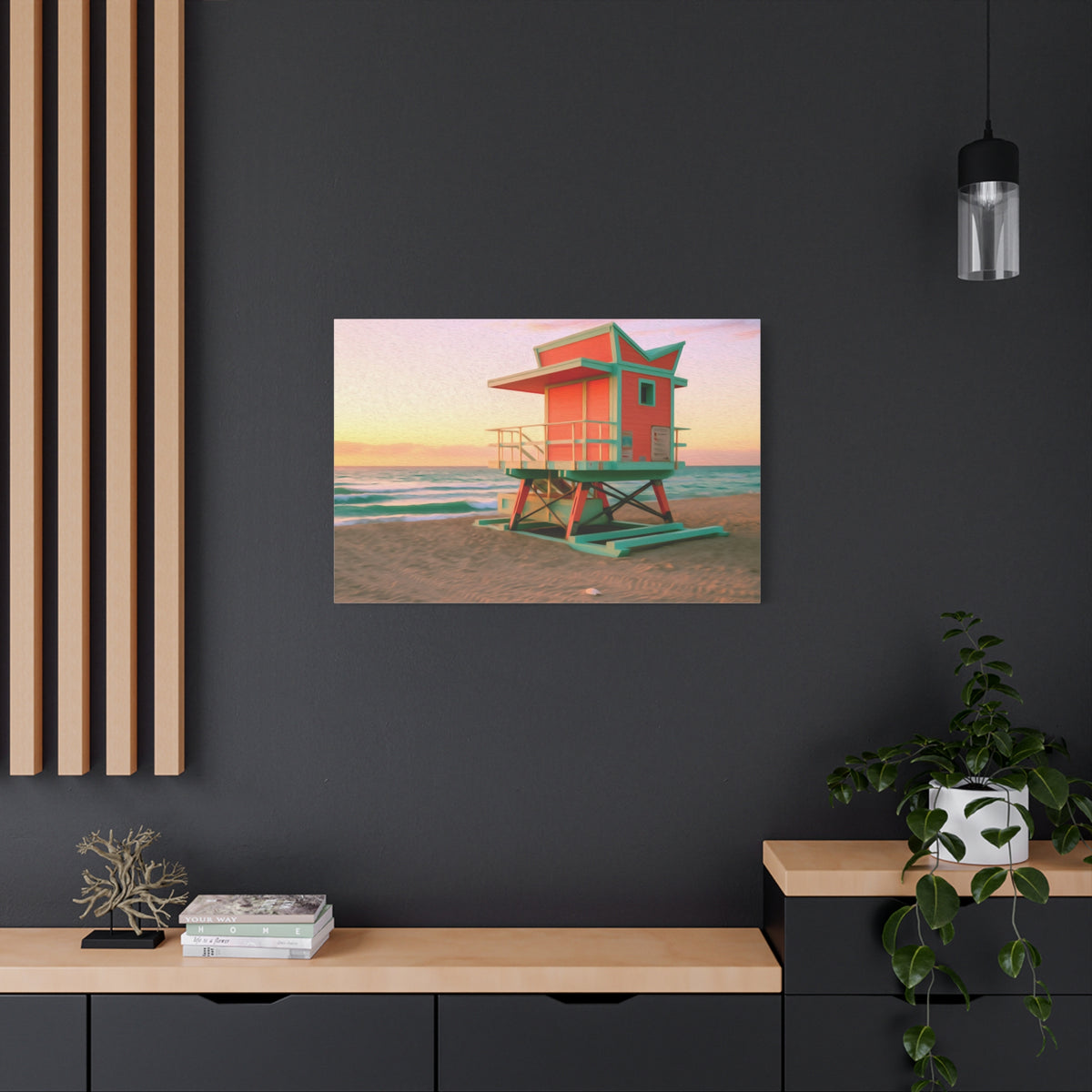 Miami, Florida | Watercolor Canvas Print | The Painted Passport®