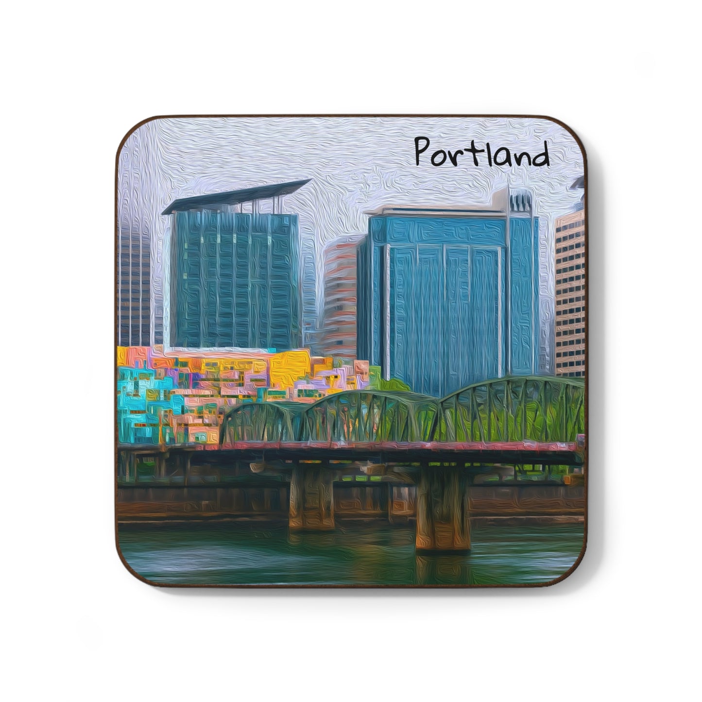 Portland, Oregon | Watercolor Coaster | The Painted Passport®