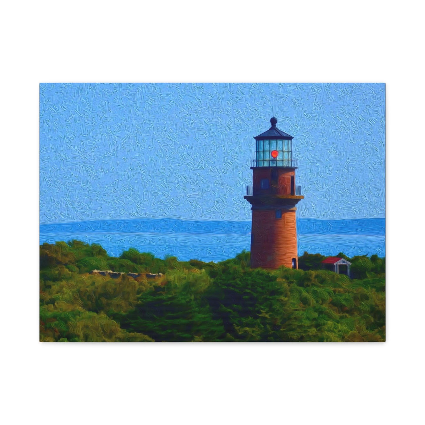 Martha's Vineyard, Massachusetts | Watercolor Canvas Print | The Painted Passport®