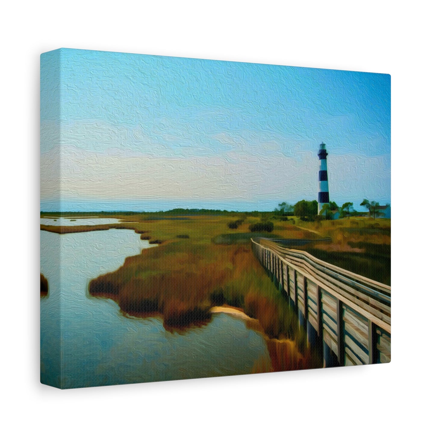 Outer Banks, North Carolina | Watercolor Canvas Print | The Painted Passport®