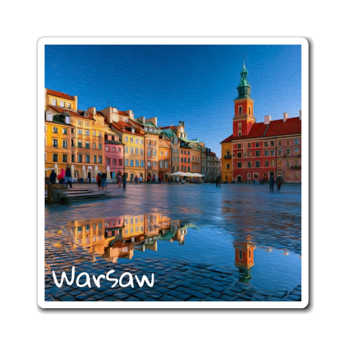 Warsaw, Poland | Watercolor Magnet | The Painted Passport®
