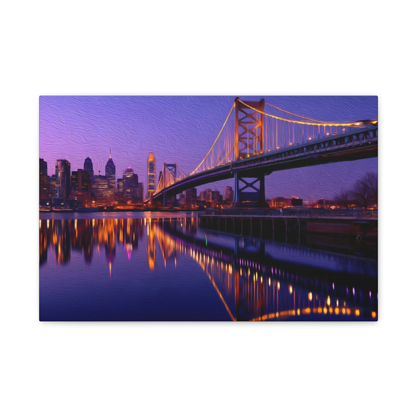 Philadelphia, Pennsylvania | Watercolor Canvas Print | The Painted Passport®