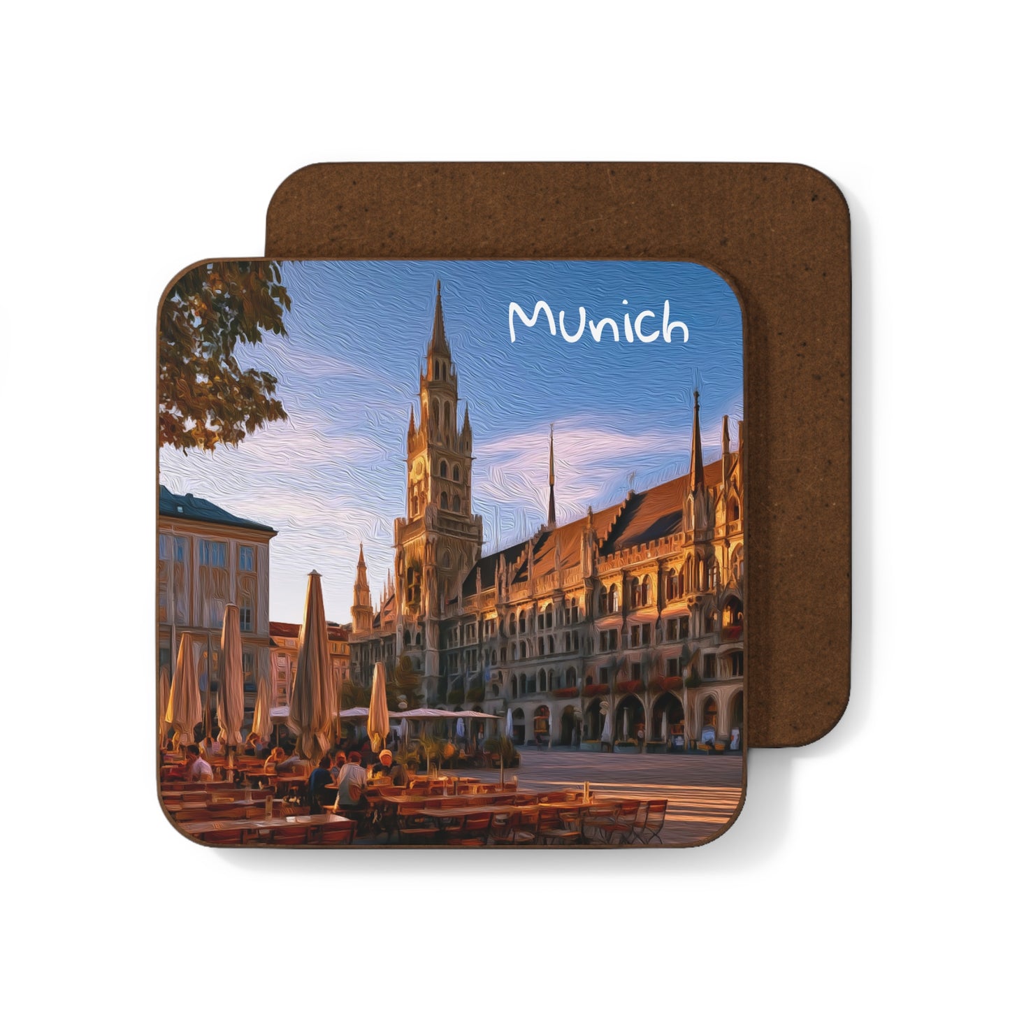 Munich, Germany | Watercolor Coaster | The Painted Passport®