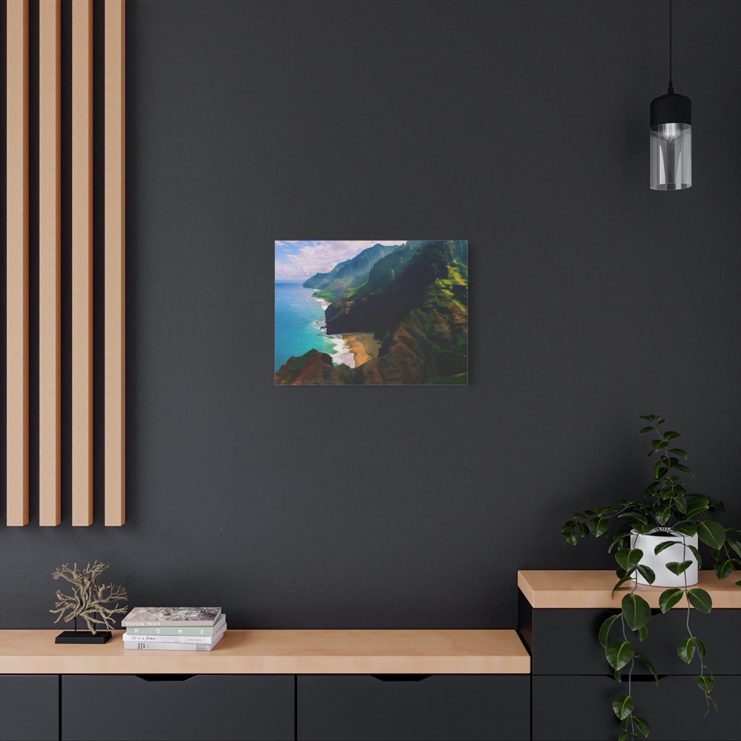 Na Pali Coast, Kauai | Watercolor Canvas Print | The Painted Passport®