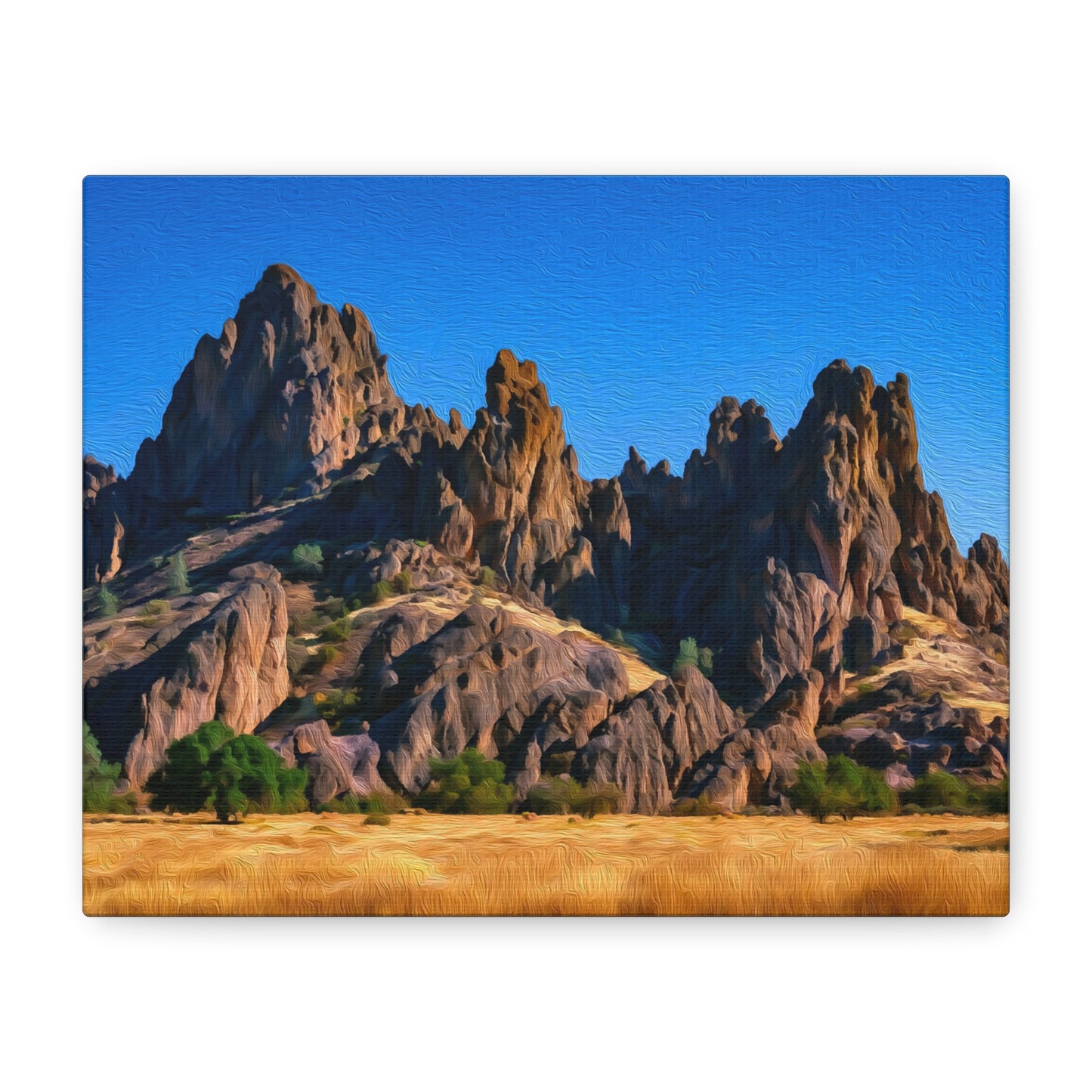Pinnacles National Park, California | Watercolor Canvas Print | The Painted Passport®