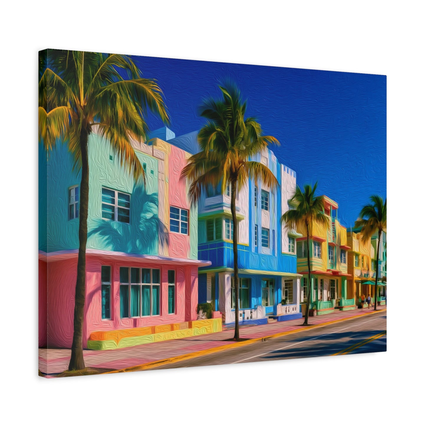 Miami, Florida | Watercolor Canvas Print | The Painted Passport®