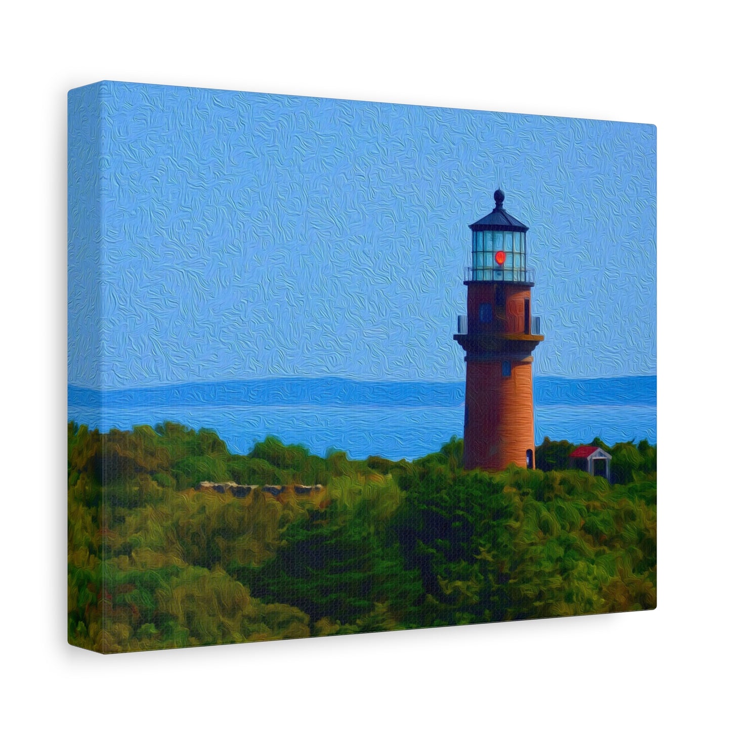 Martha's Vineyard, Massachusetts | Watercolor Canvas Print | The Painted Passport®