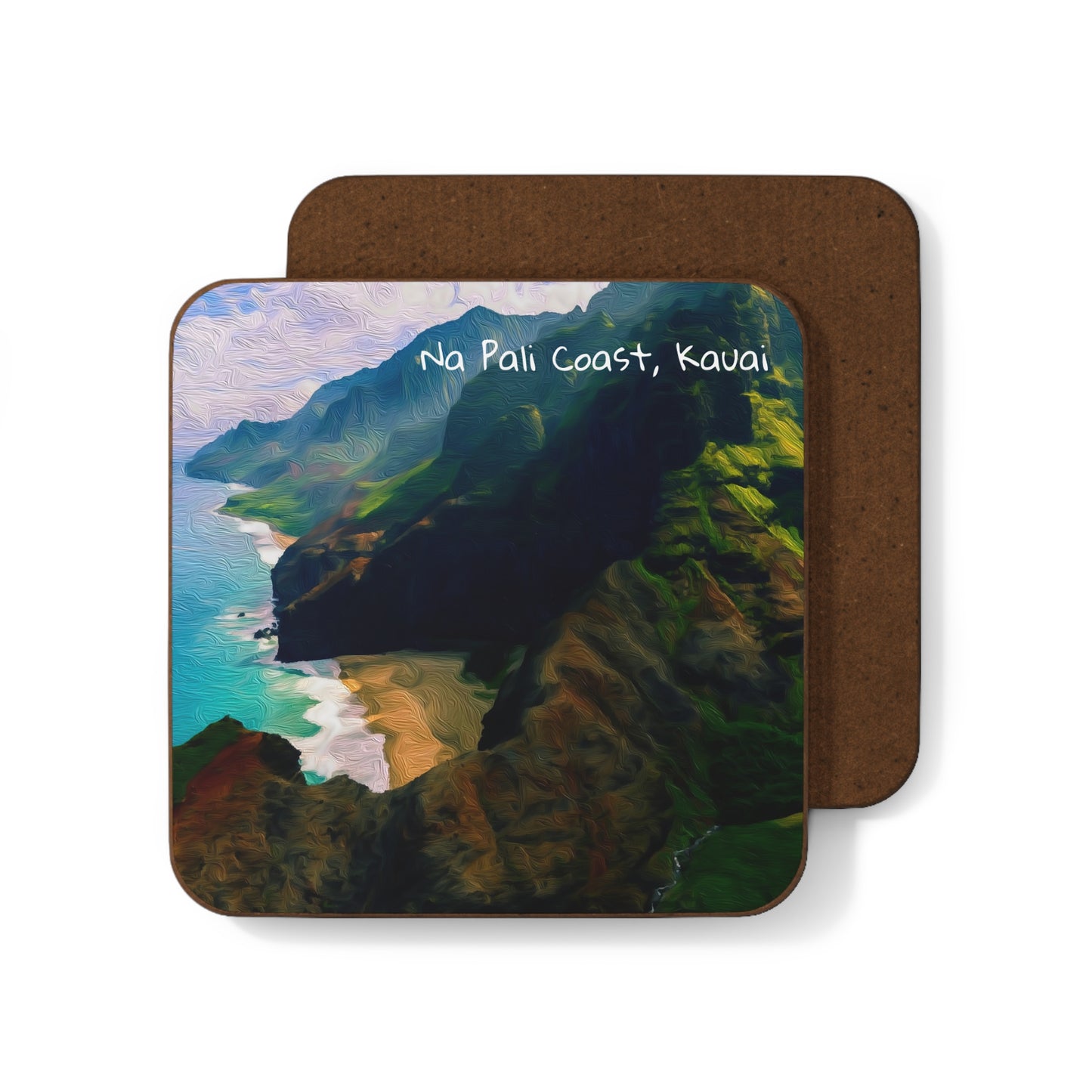 Na Pali Coast, Kauai | Watercolor Coaster | The Painted Passport®