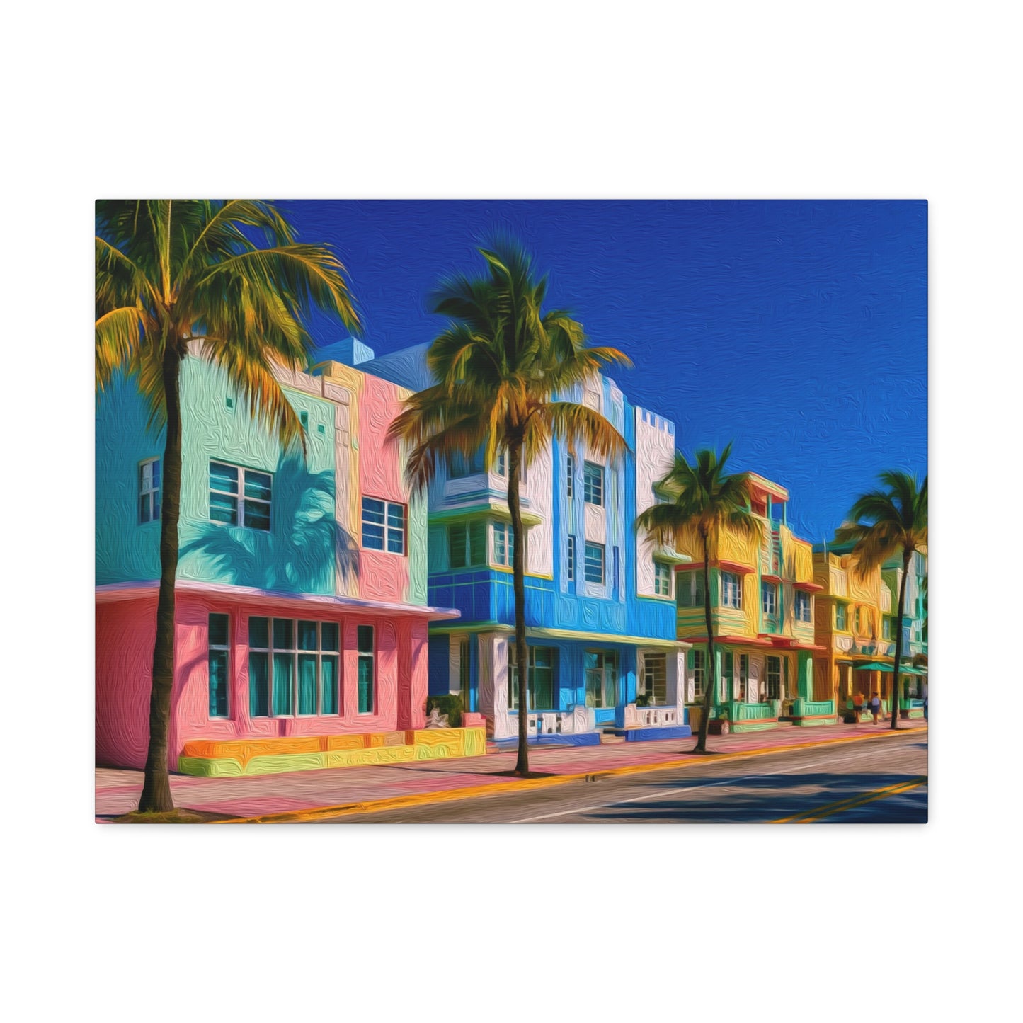 Miami, Florida | Watercolor Canvas Print | The Painted Passport®