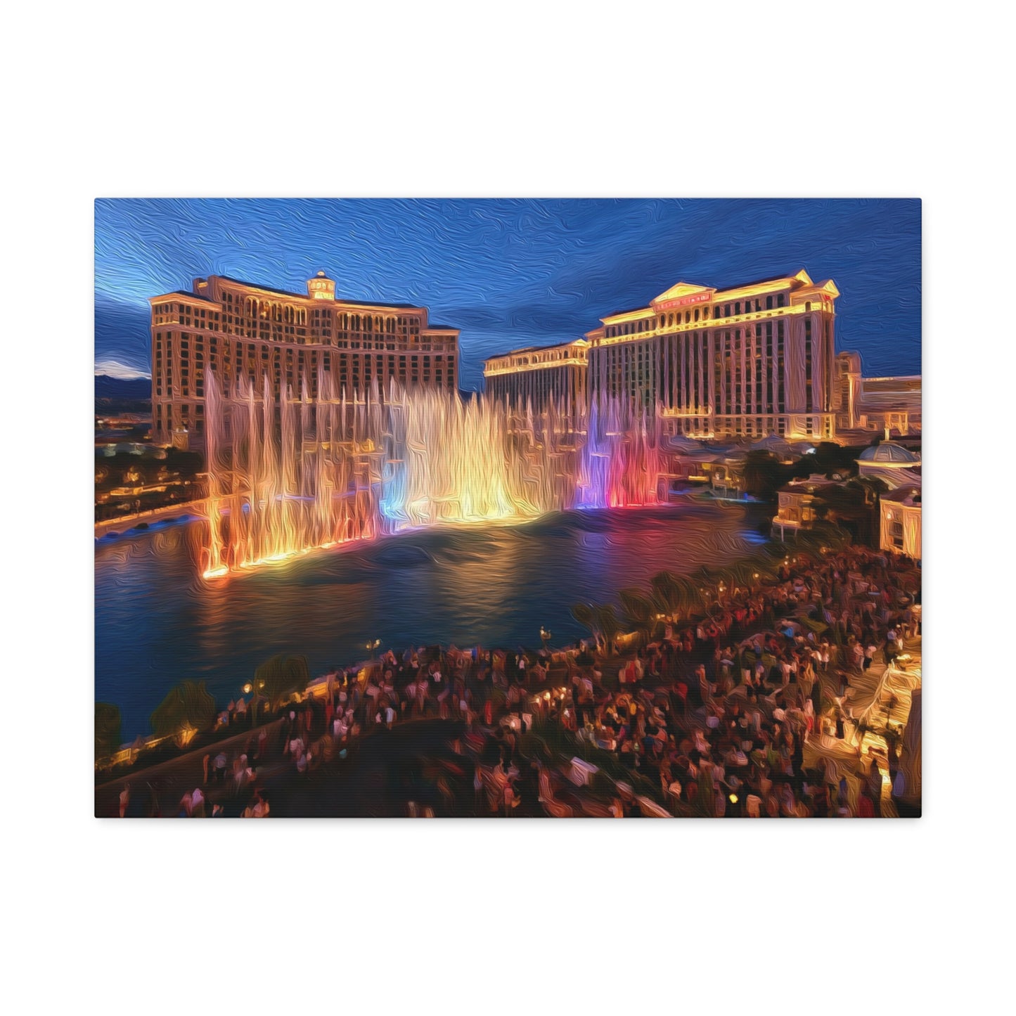 Las Vegas, Nevada | Watercolor Canvas Print | The Painted Passport®