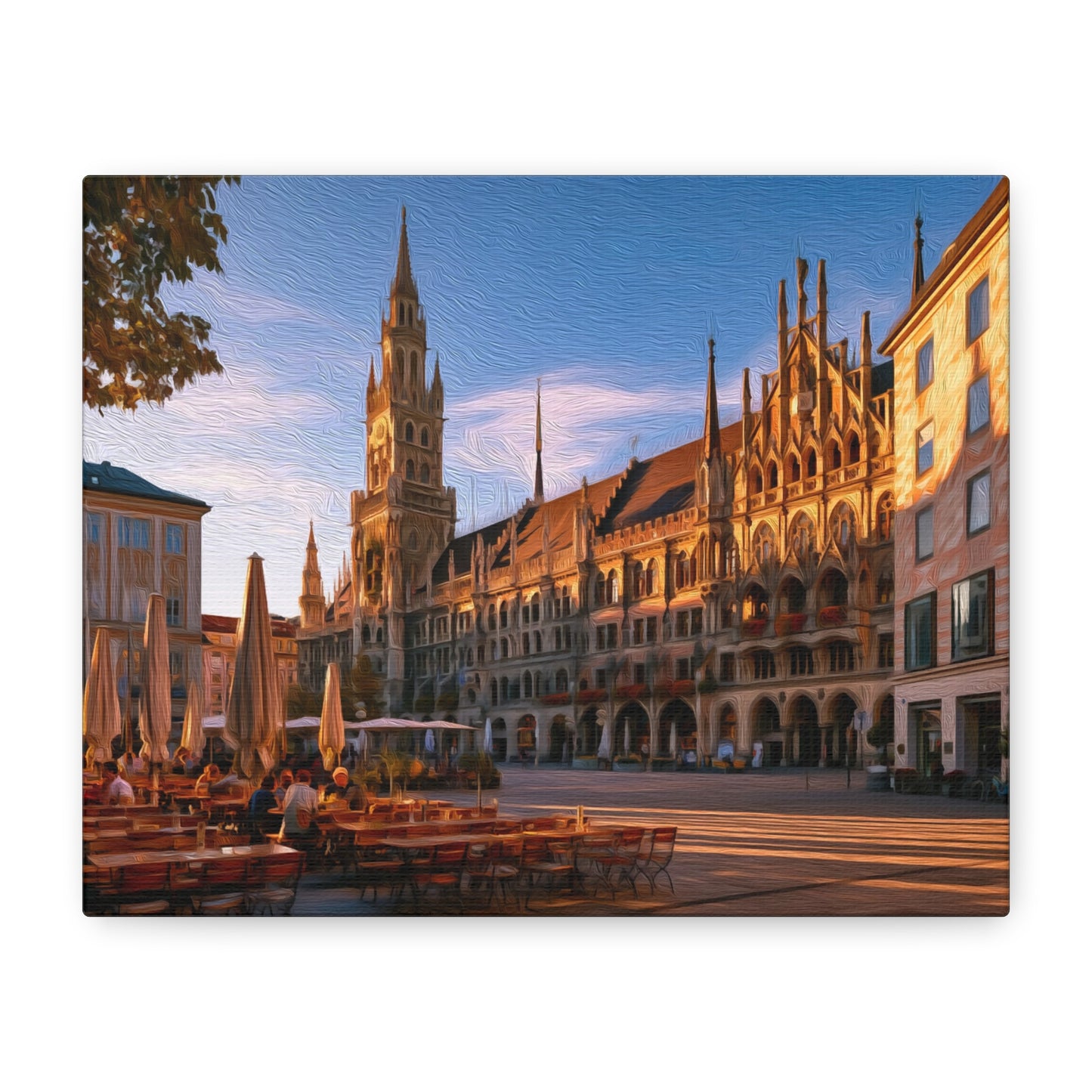 Munich, Germany | Watercolor Canvas Print | The Painted Passport®