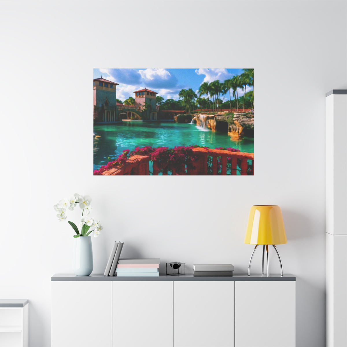 Miami, Florida | Watercolor Canvas Print | The Painted Passport®