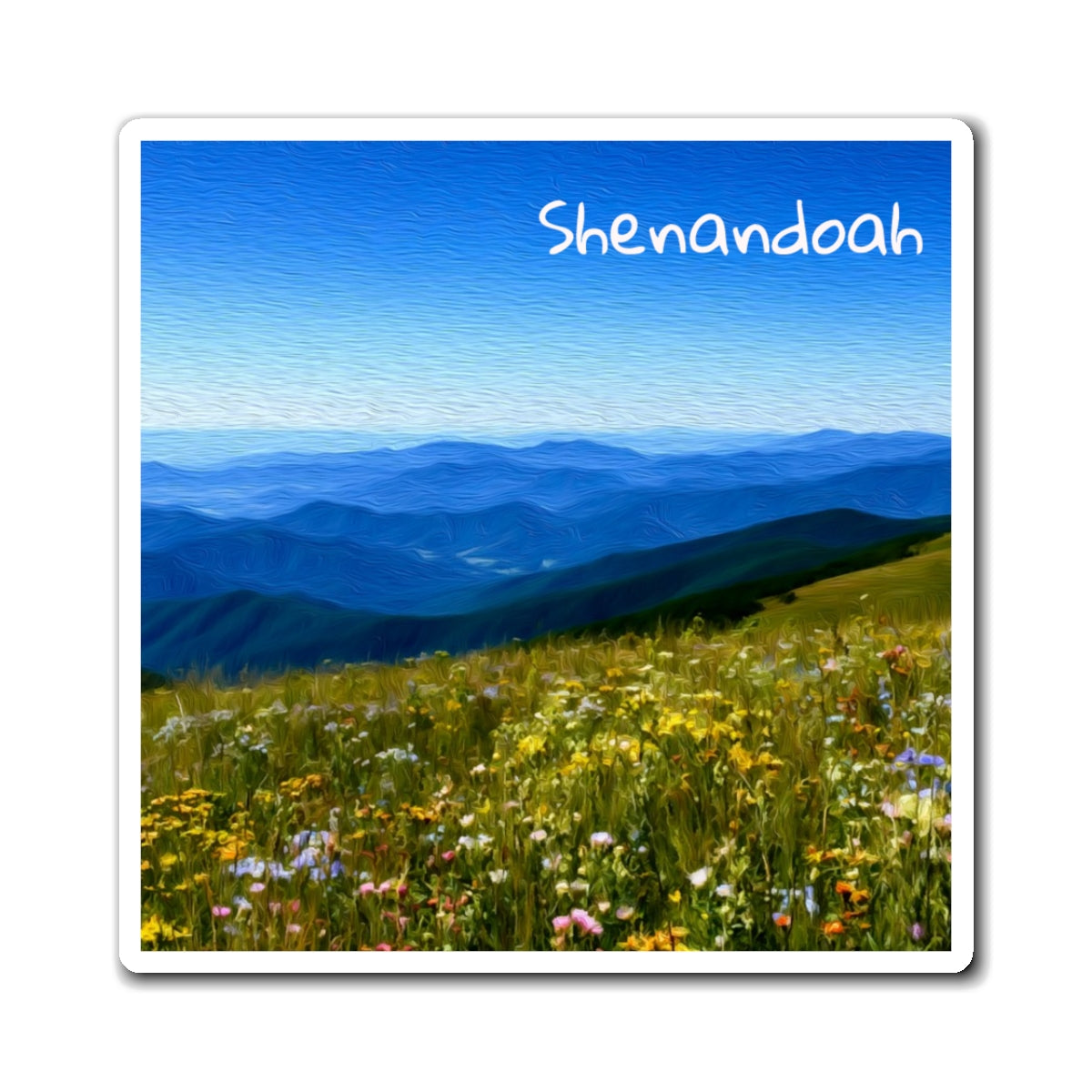 Shenandoah National Park, Virginia | Watercolor Magnet | The Painted Passport®