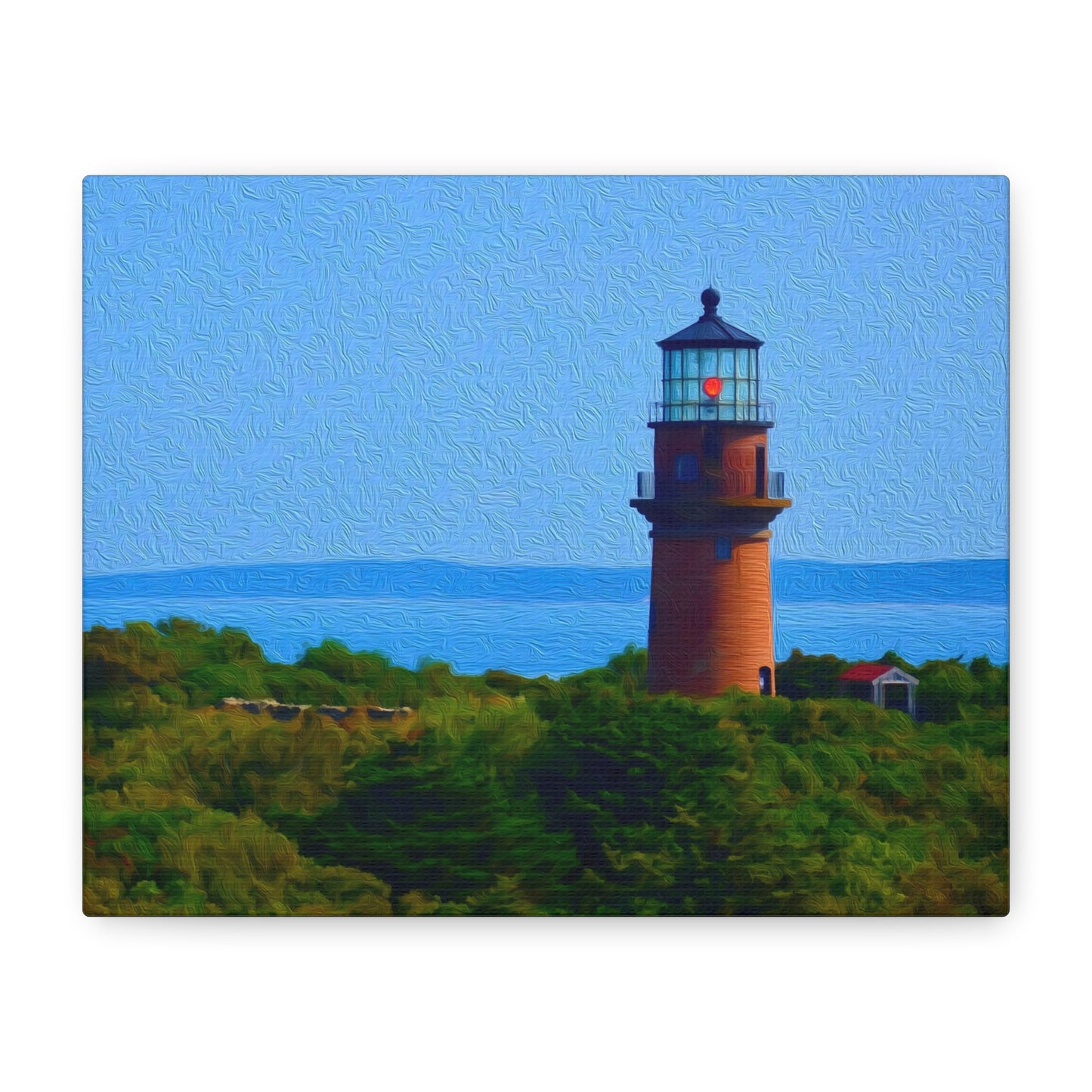 Martha's Vineyard, Massachusetts | Watercolor Canvas Print | The Painted Passport®