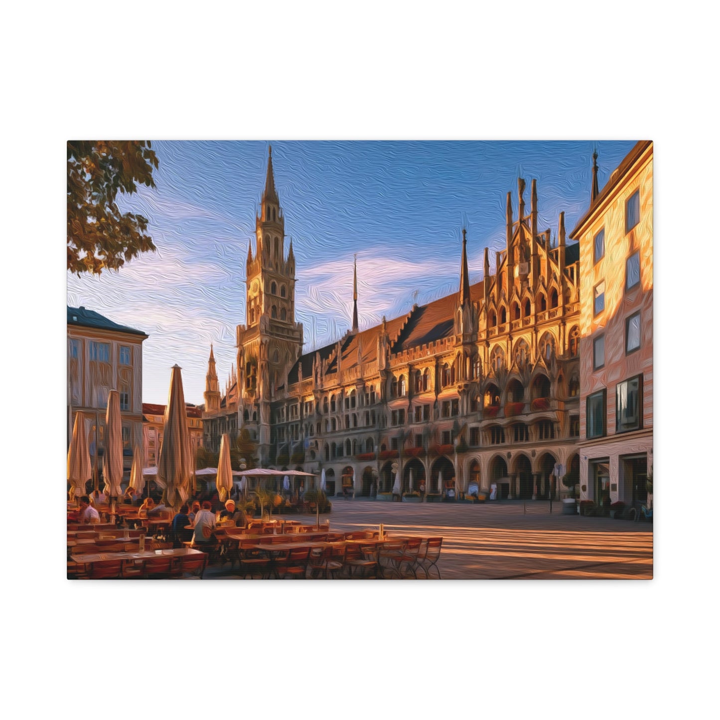 Munich, Germany | Watercolor Canvas Print | The Painted Passport®