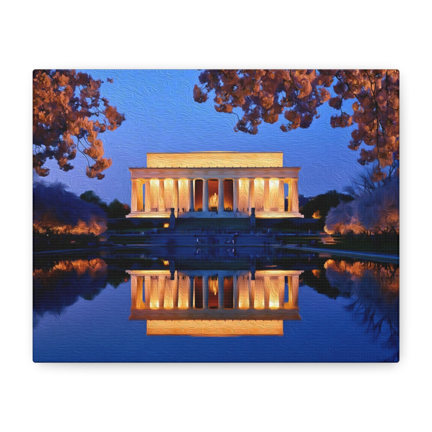 Washington DC, USA | Watercolor Canvas Print | The Painted Passport®