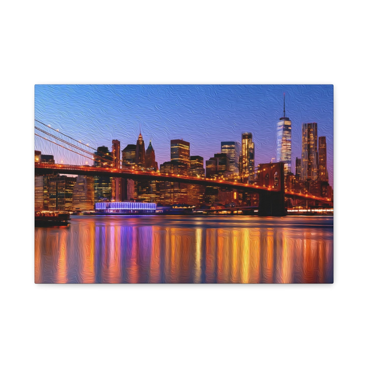 New York City, New York | Watercolor Canvas Print | The Painted Passport®