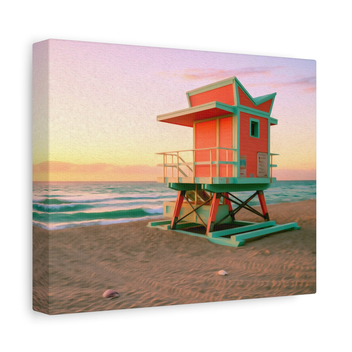 Miami, Florida | Watercolor Canvas Print | The Painted Passport®