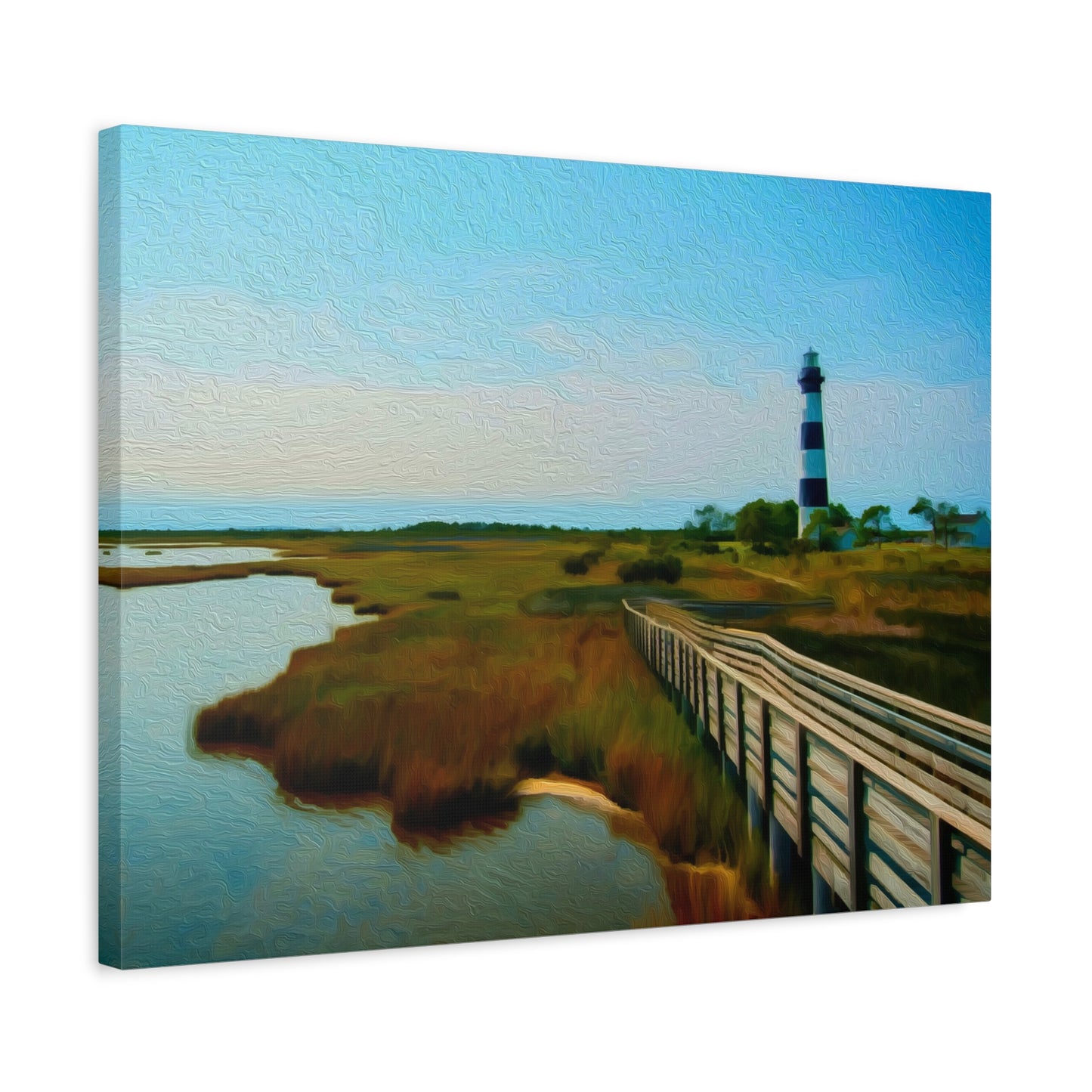 Outer Banks, North Carolina | Watercolor Canvas Print | The Painted Passport®