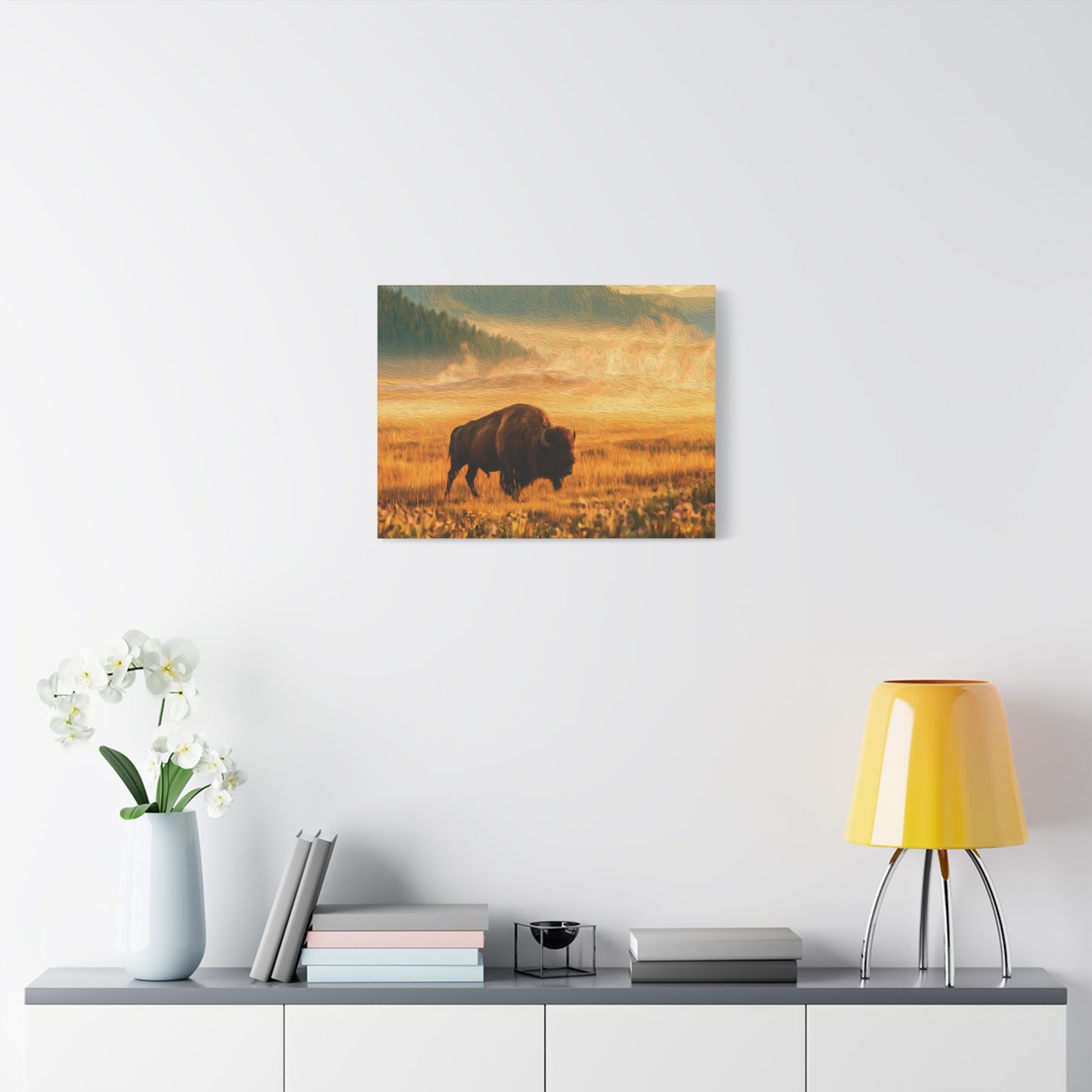 Yellowstone National Park, Wyoming | Watercolor Canvas Print | The Painted Passport®