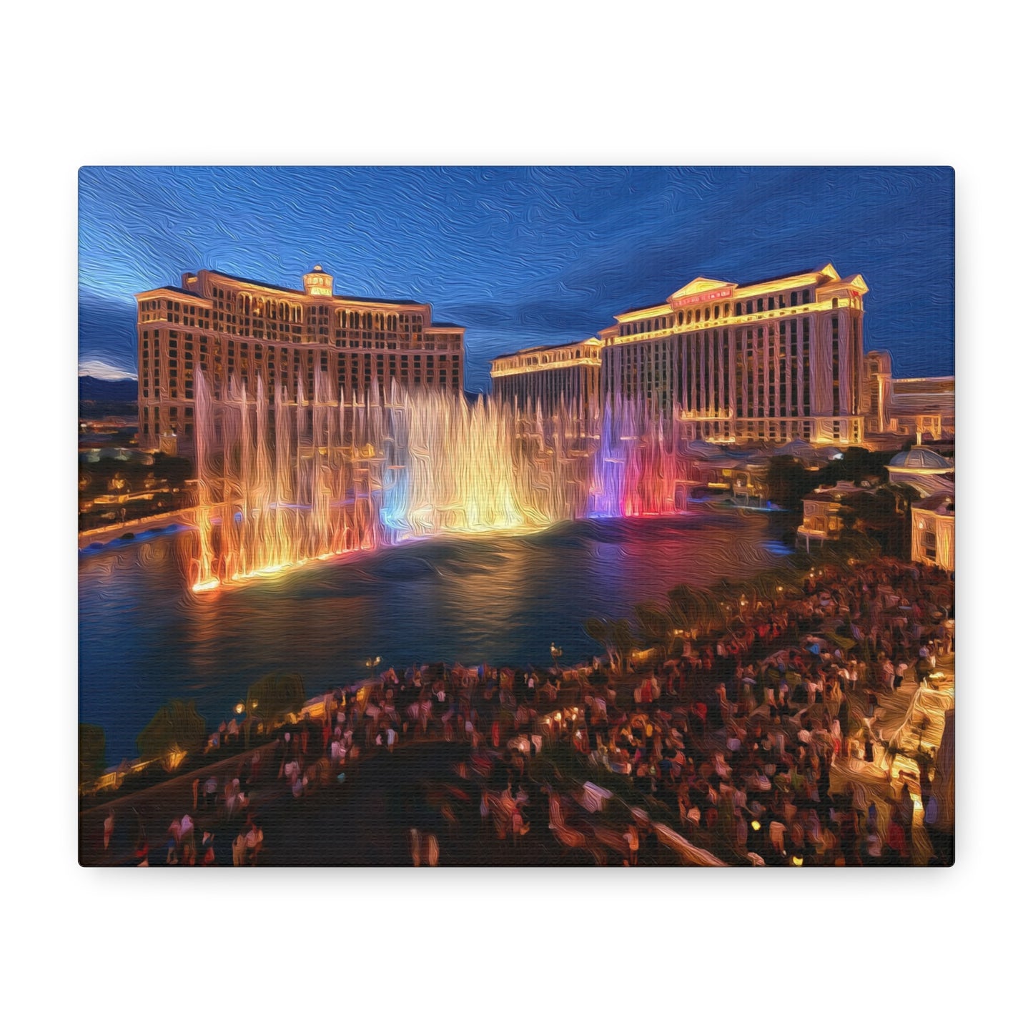 Las Vegas, Nevada | Watercolor Canvas Print | The Painted Passport®