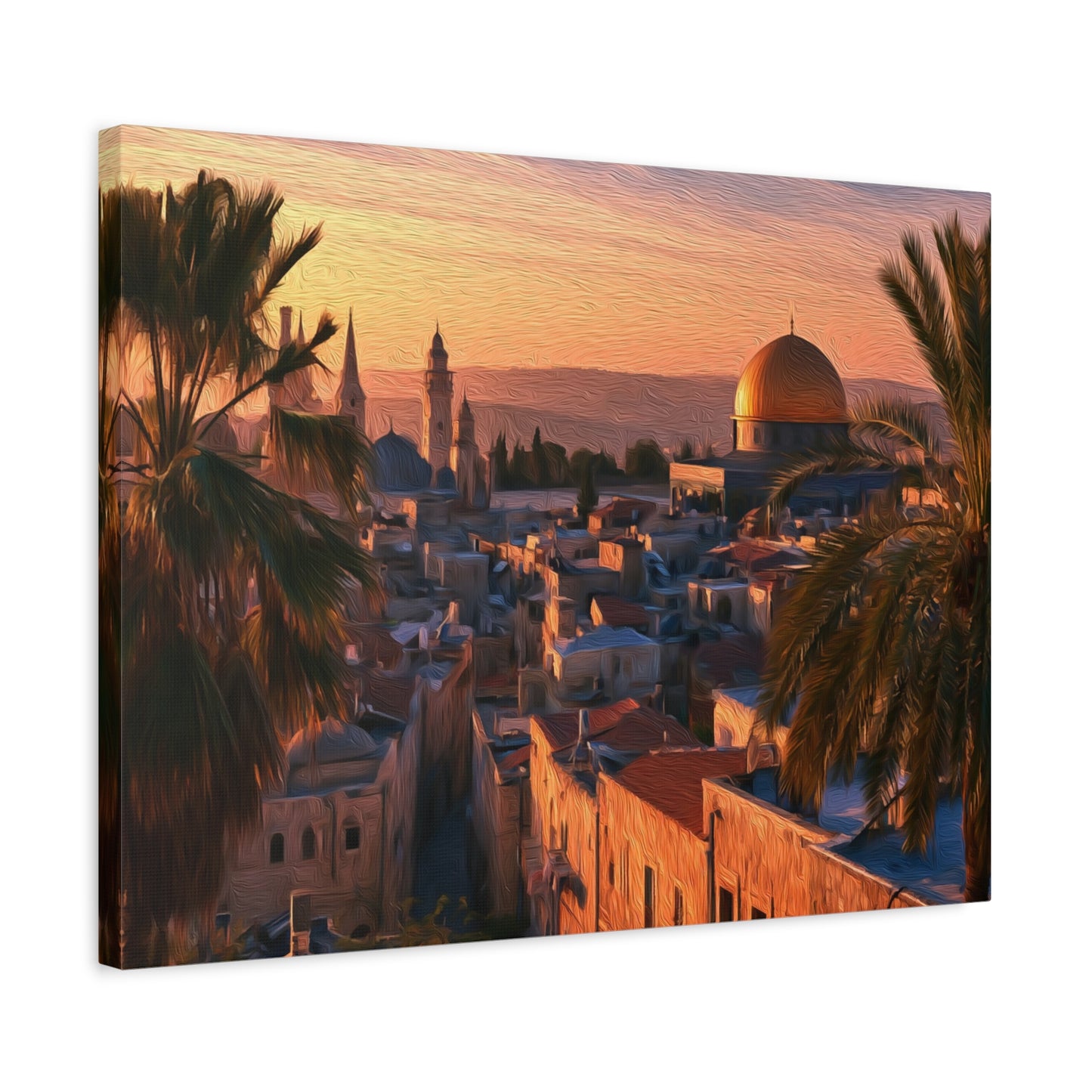 Jerusalem, Israel | Watercolor Canvas Print | The Painted Passport®