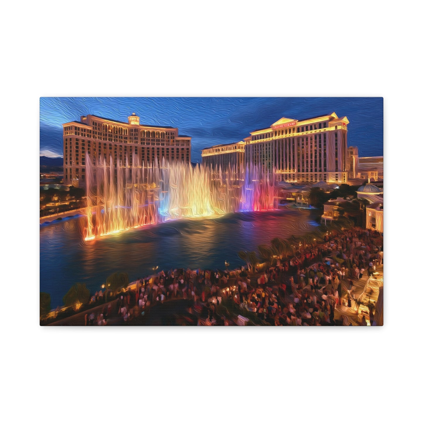 Las Vegas, Nevada | Watercolor Canvas Print | The Painted Passport®