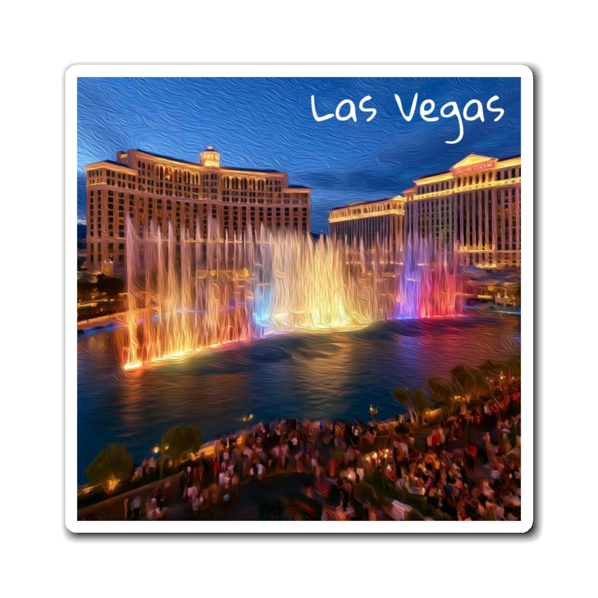 Las Vegas, Nevada | Watercolor Magnet | The Painted Passport®