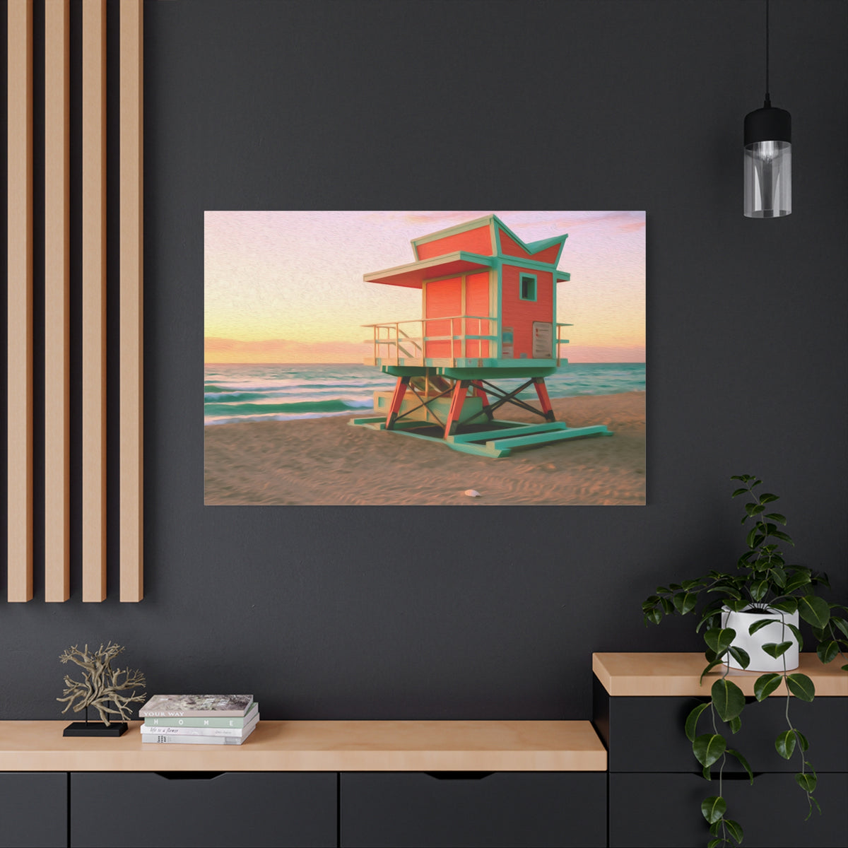 Miami, Florida | Watercolor Canvas Print | The Painted Passport®