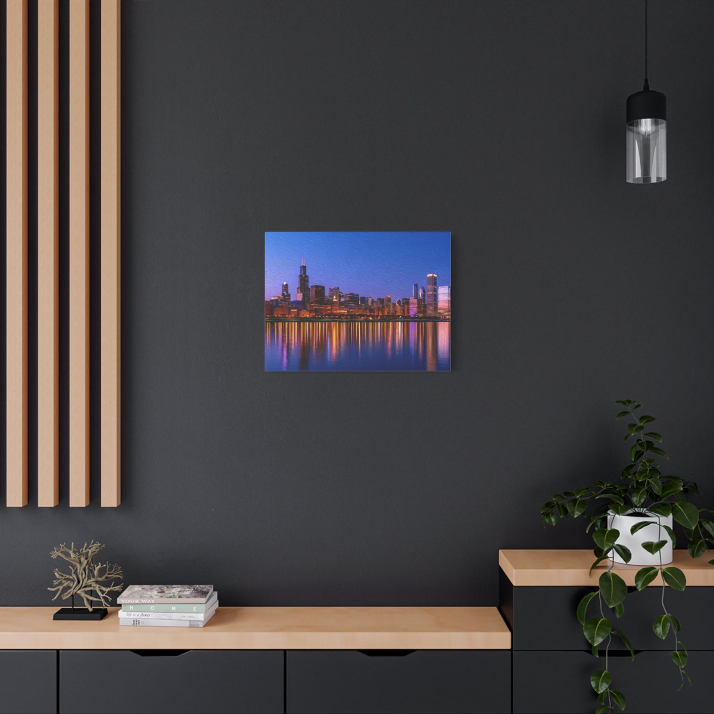 Chicago, Illinois | Watercolor Canvas Print | The Painted Passport®