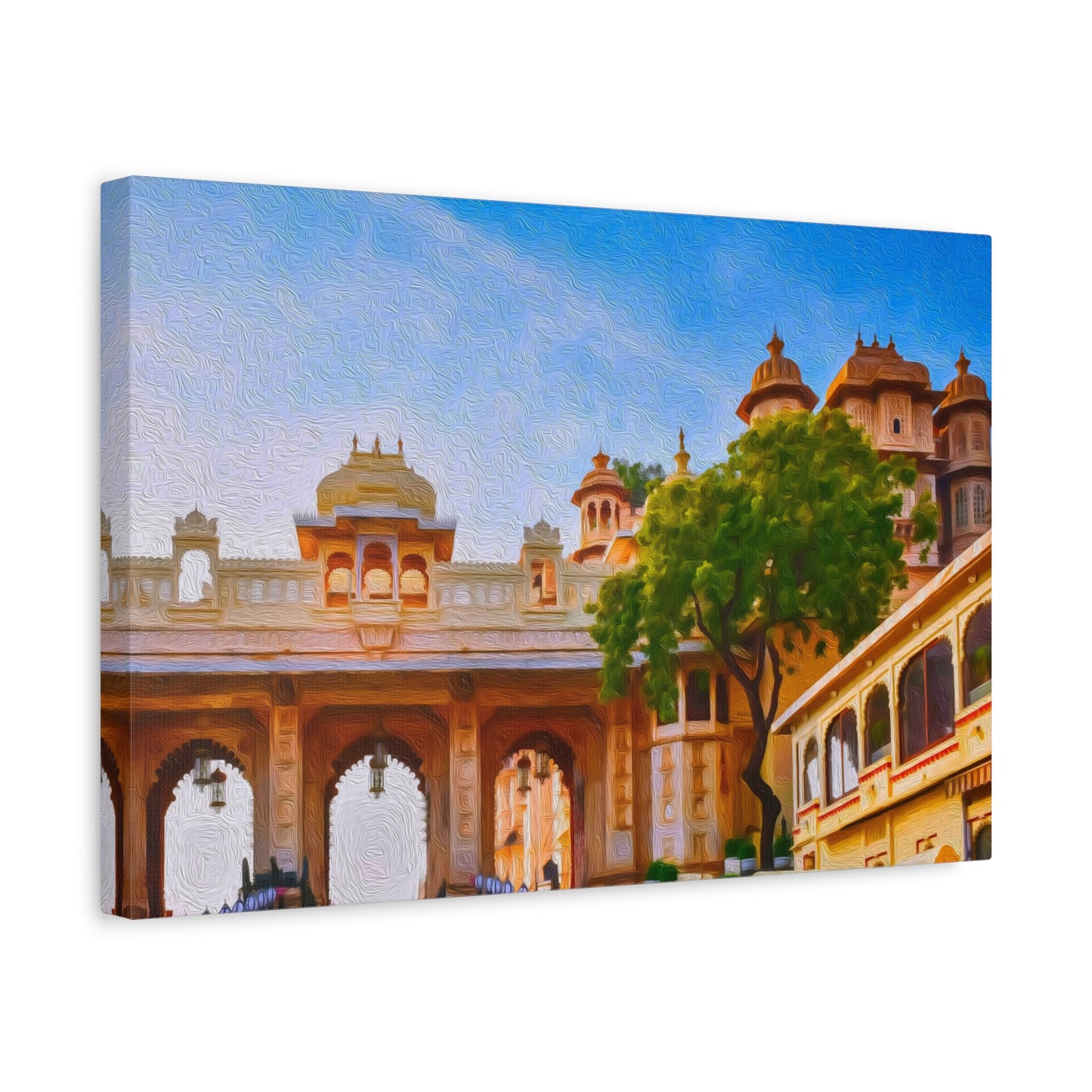Udaipur, India | Watercolor Canvas Print | The Painted Passport®