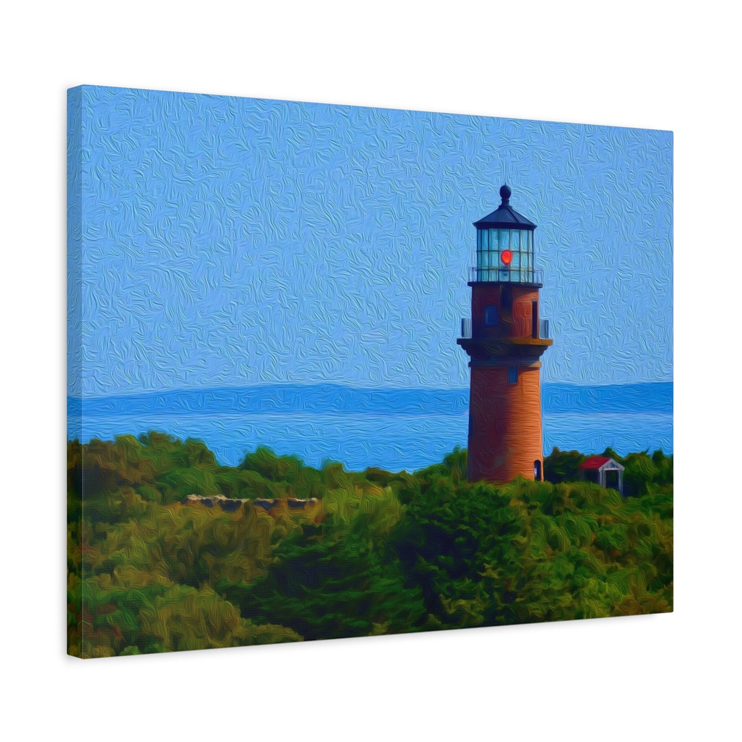 Martha's Vineyard, Massachusetts | Watercolor Canvas Print | The Painted Passport®