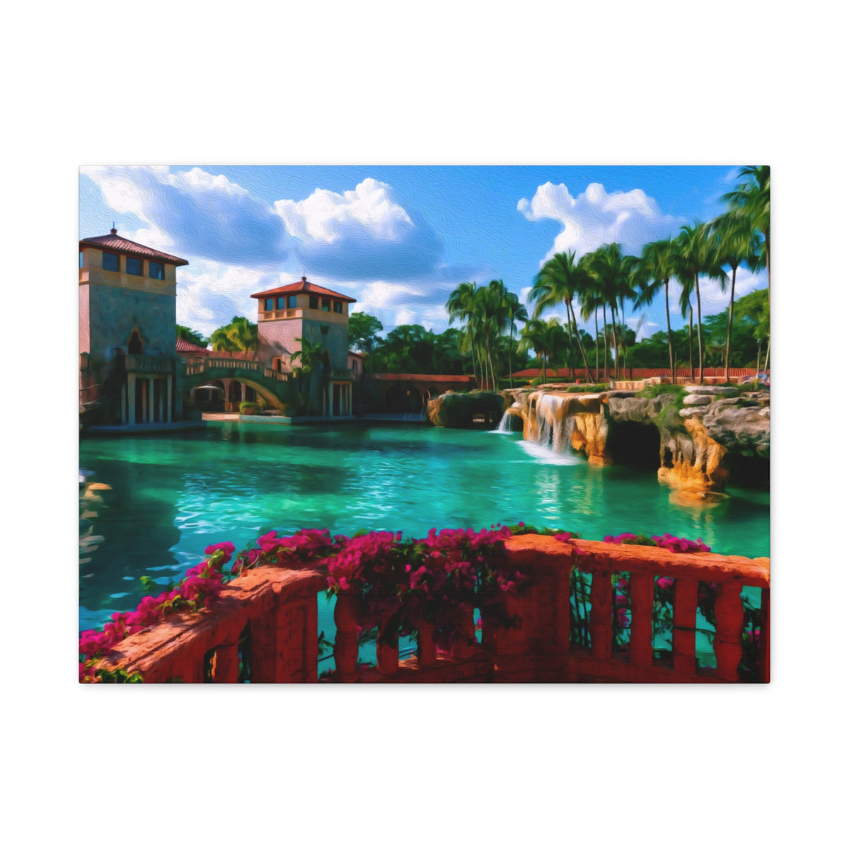 Miami, Florida | Watercolor Canvas Print | The Painted Passport®