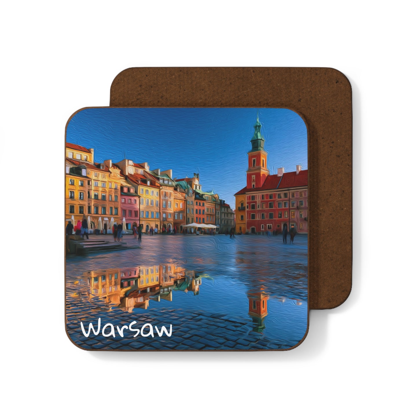 Warsaw, Poland | Watercolor Coaster | The Painted Passport®