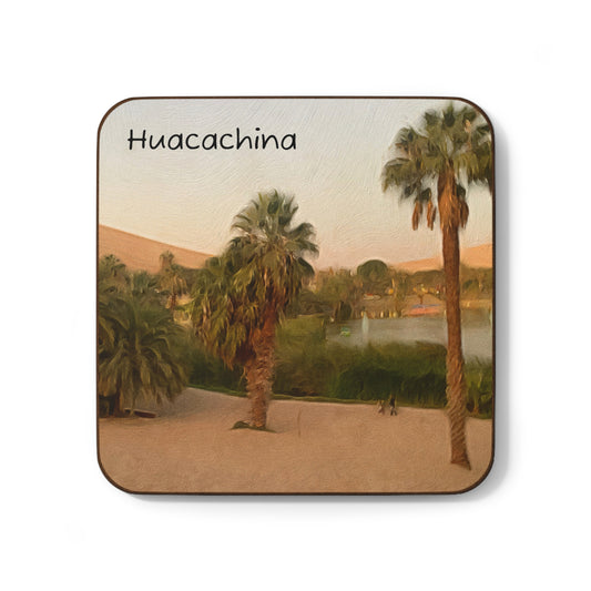 Huacachina Hardboard Coaster - Artistic Home Decor for Coffee Lovers