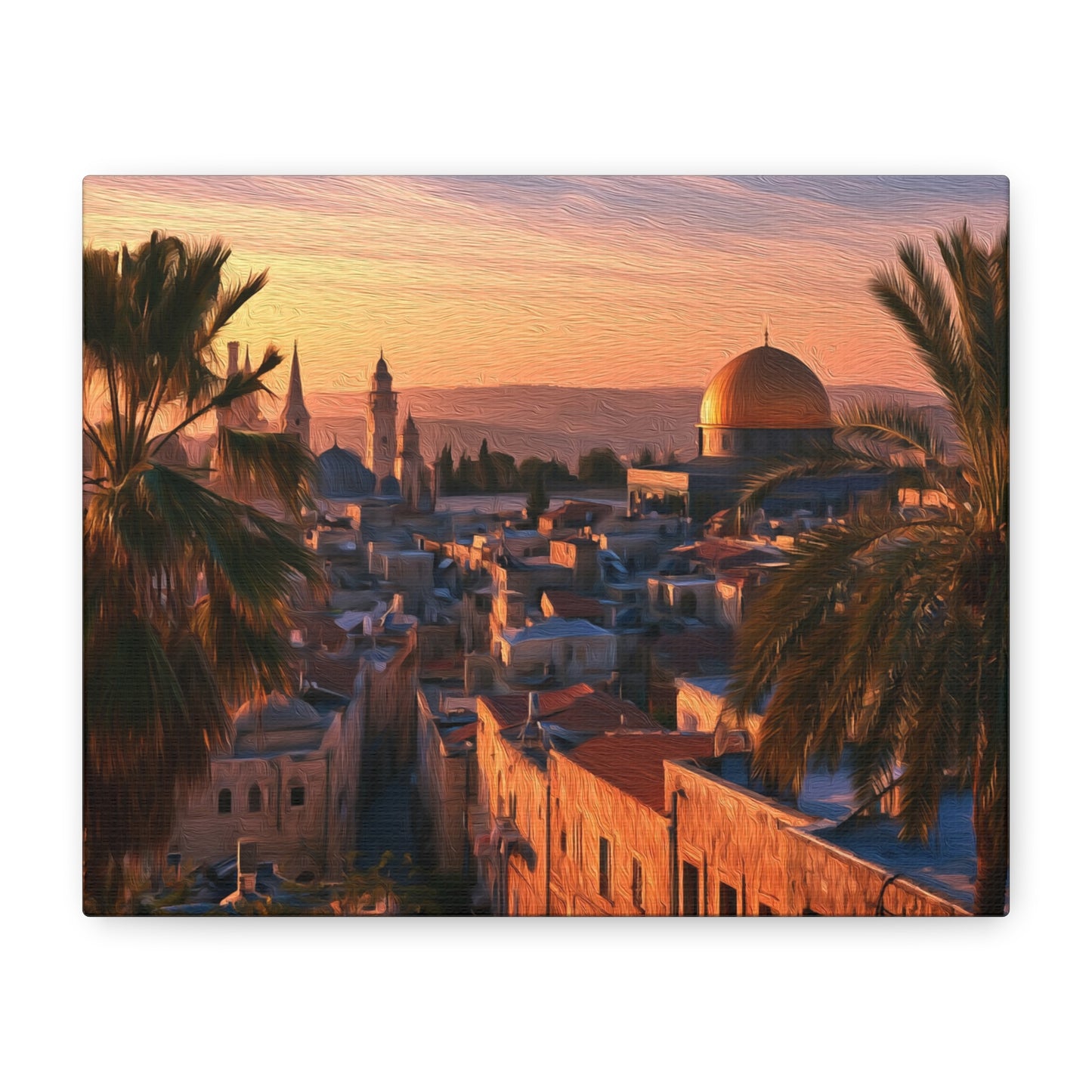 Jerusalem, Israel | Watercolor Canvas Print | The Painted Passport®