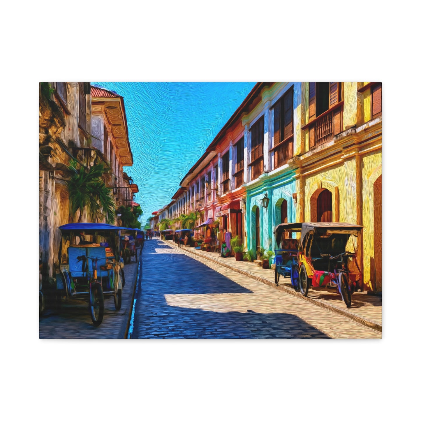 Vigan, Philippines | Watercolor Canvas Print | The Painted Passport®
