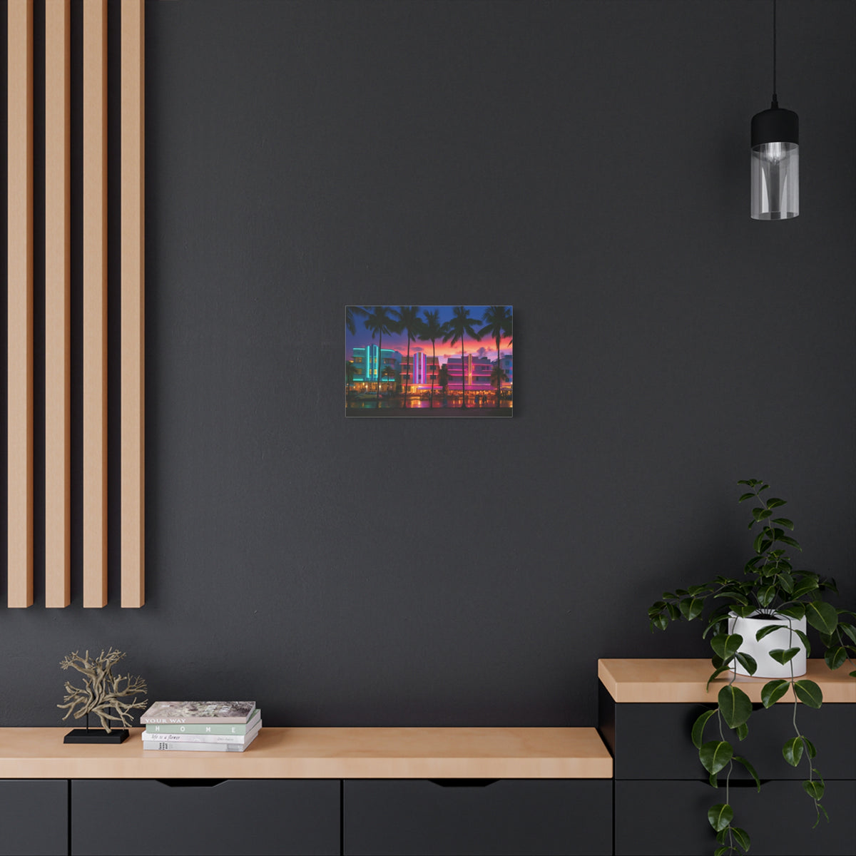 Miami, Florida | Watercolor Canvas Print | The Painted Passport®