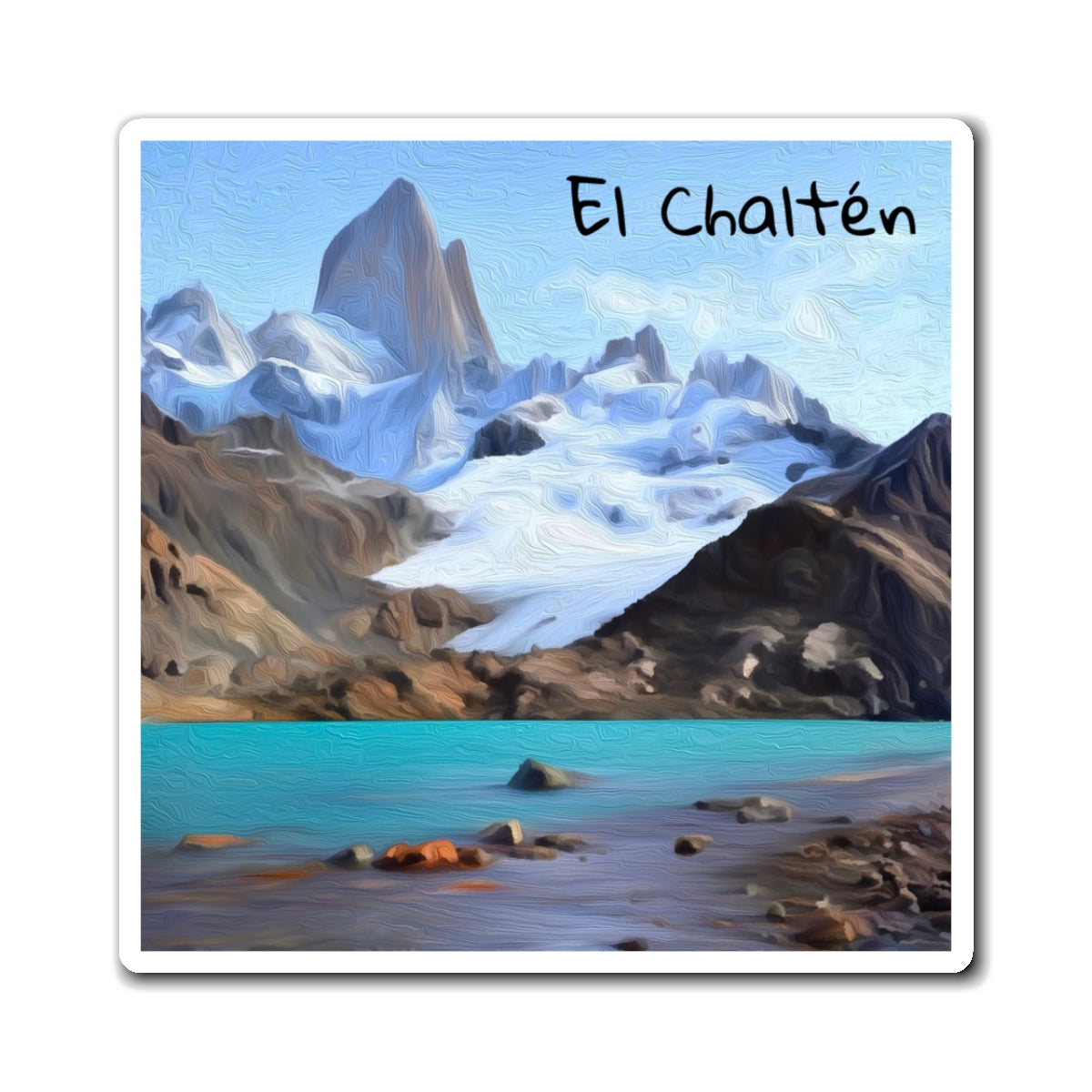 El Chaltén, Argentina | Watercolor Magnet | The Painted Passport®