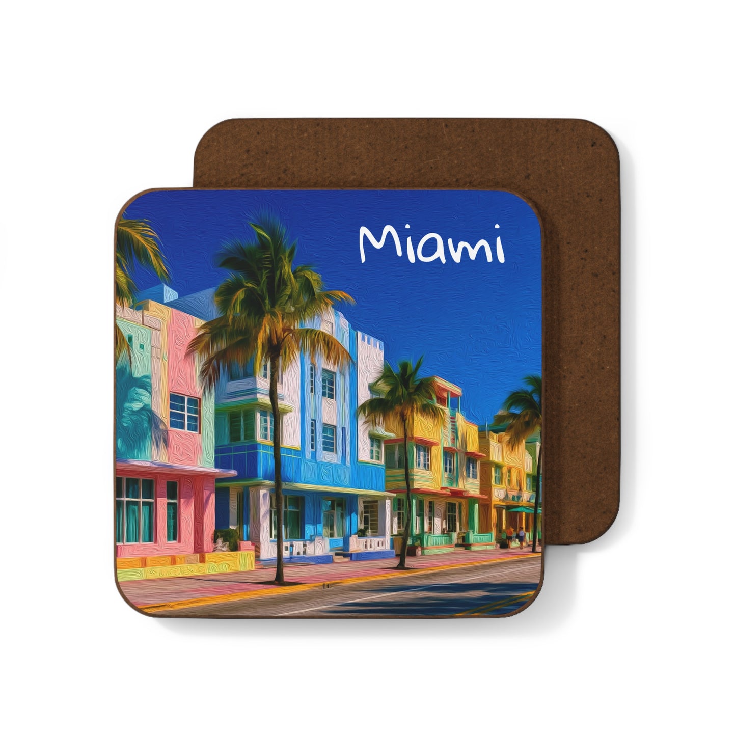 Miami, Florida | Watercolor Coaster | The Painted Passport®